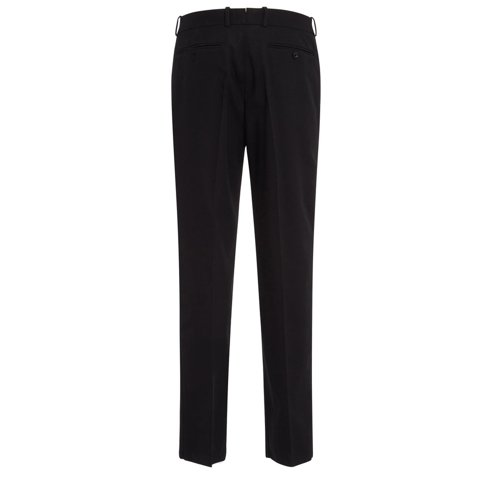 Pantalone sartoriale in lana nero