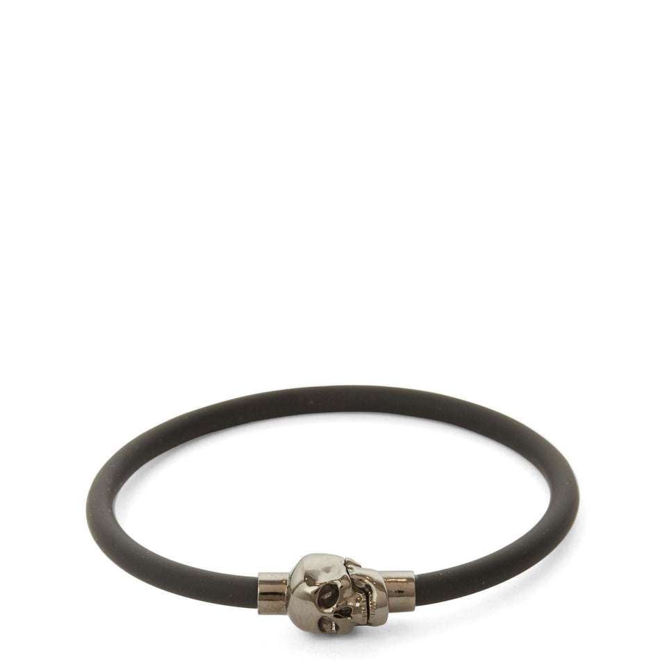 Bracciale ''Skull'' in gomma nero - GIO MORETTI
