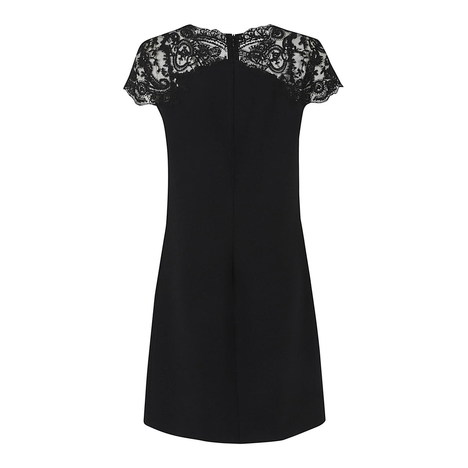 Abito in tessuto nero D472Q778 APILM95708 ERMANNO SCERVINO