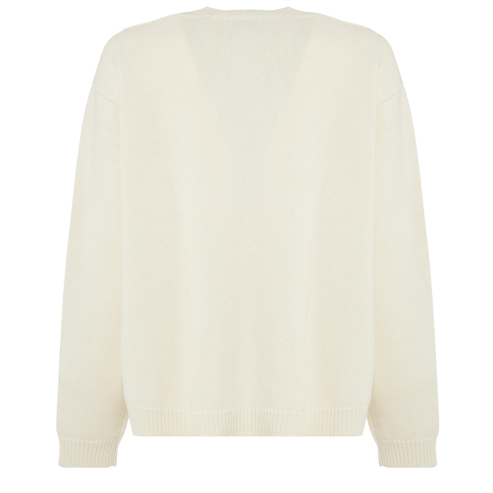 White wool sweater