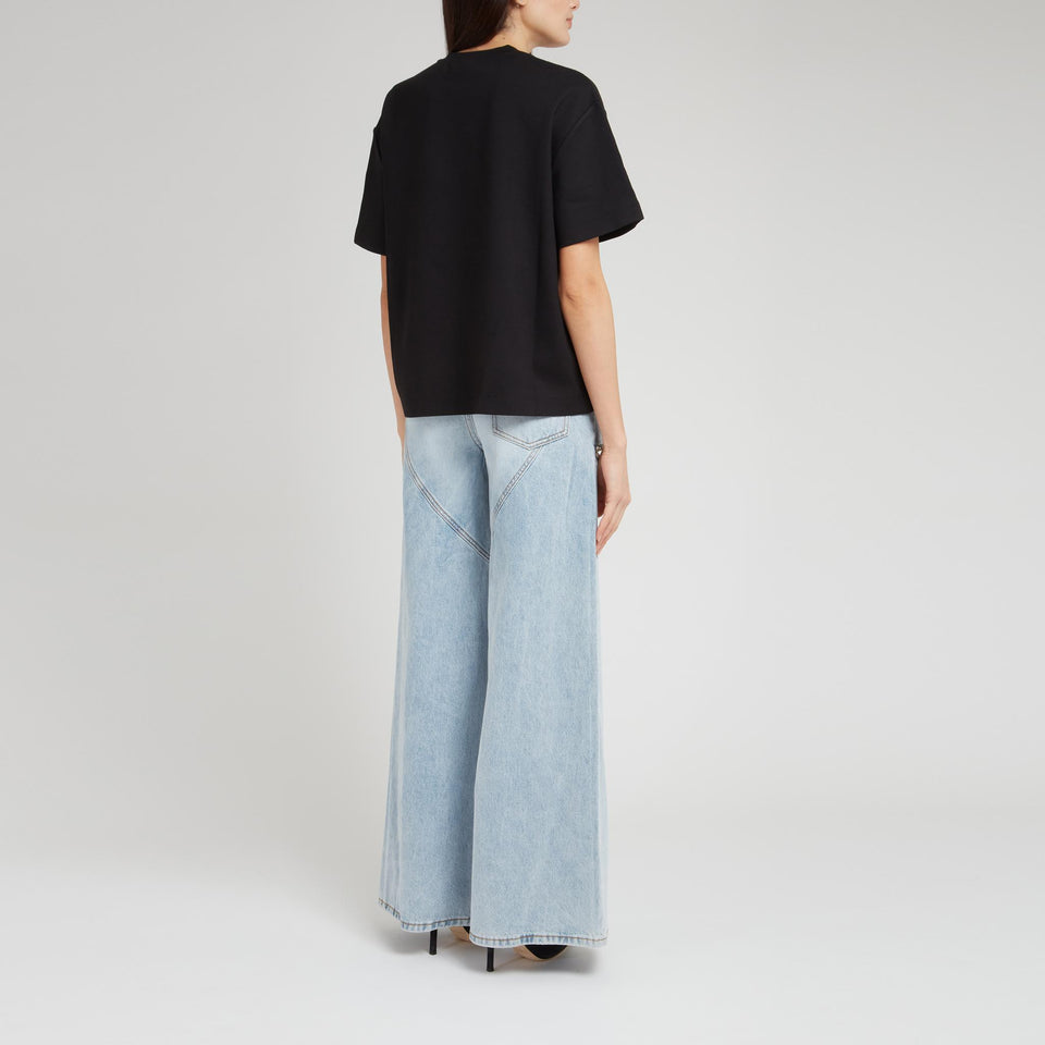 T-shirt in tessuto nera