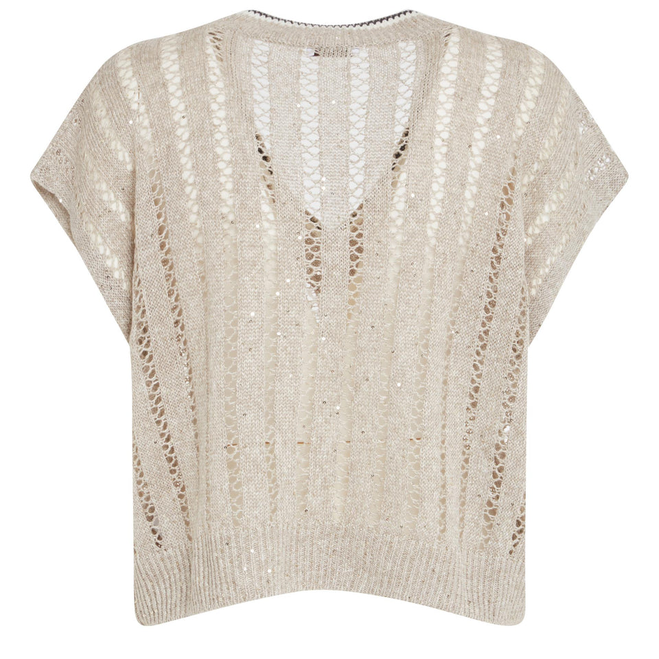 Beige cashmere sweater
