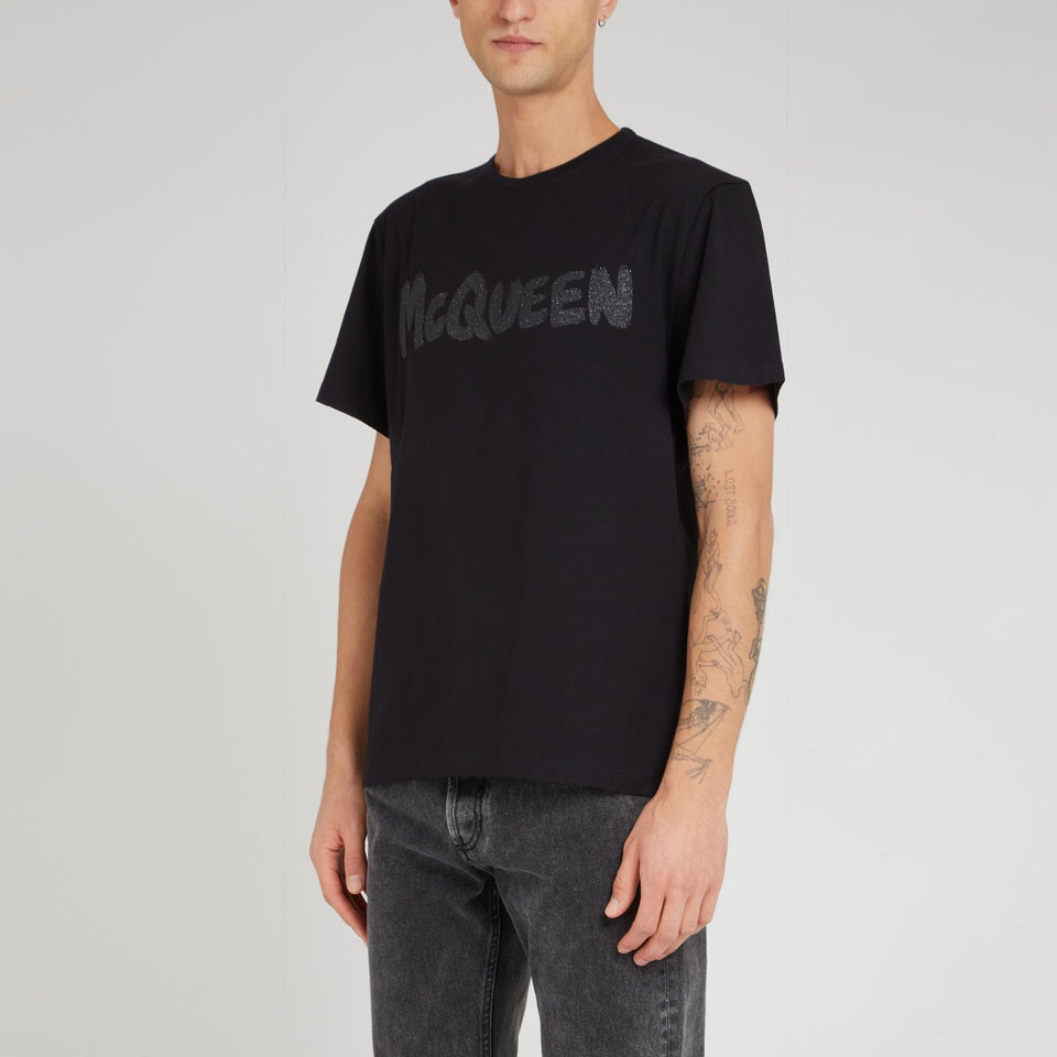 T-shirt in cotone nera