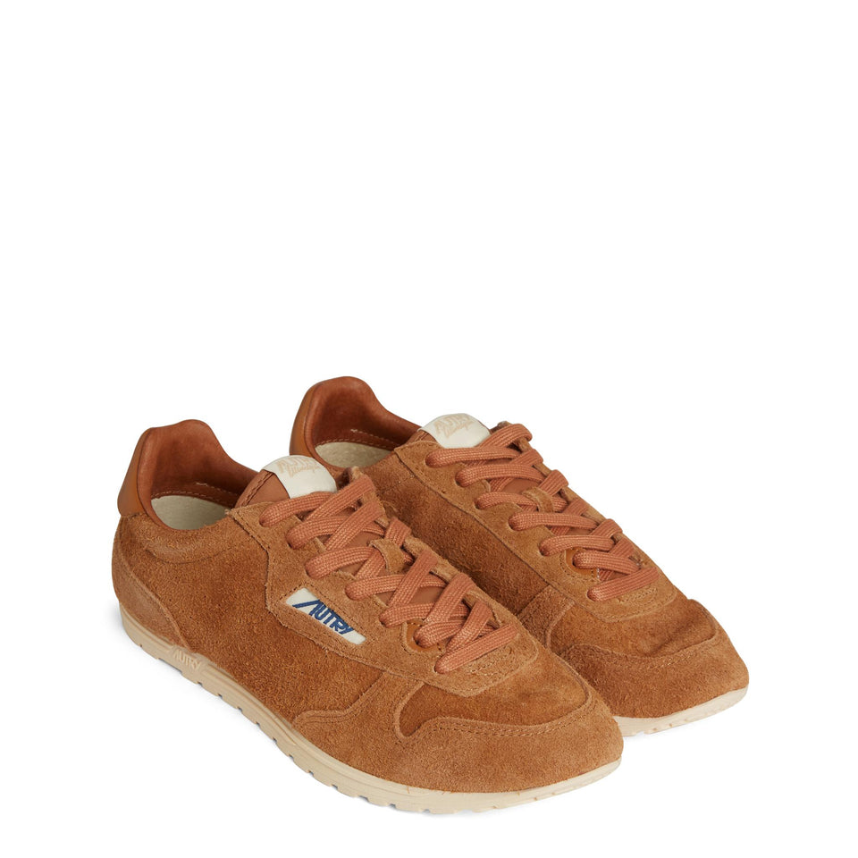 Sneakers ''Windspin'' in suede marrone WSLW-PB04 BROWN AUTRY