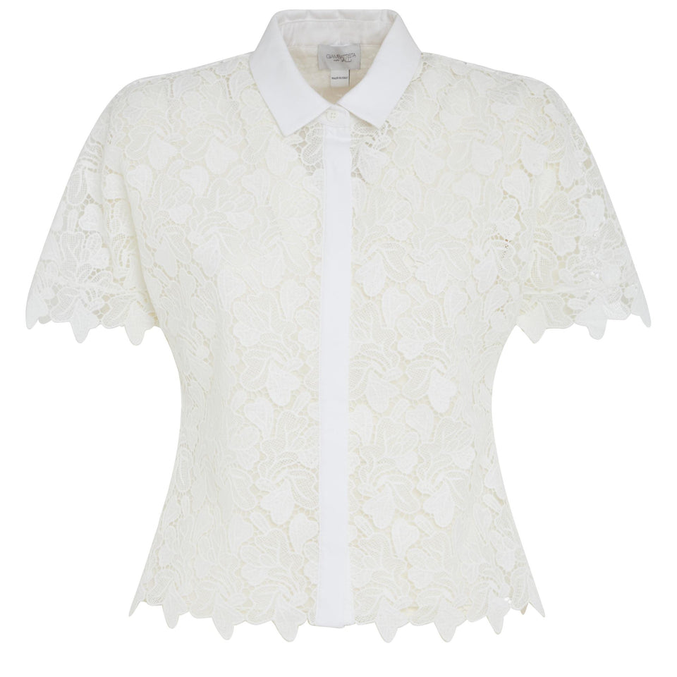 Camicia in tessuto bianca