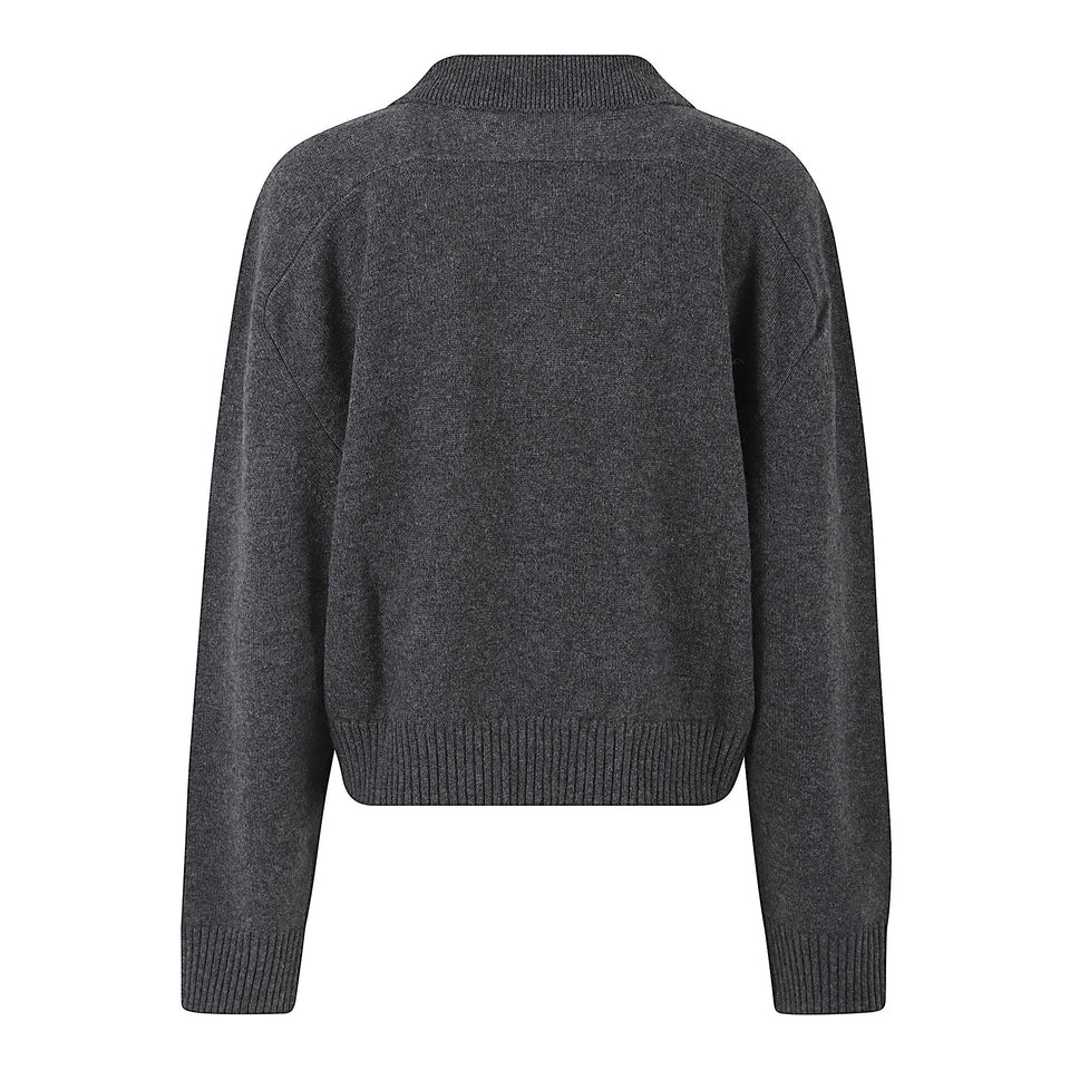 Maglia "Homere" in cashmere grigia HOMERE LDSANTHRACITE LOULOU STUDIO