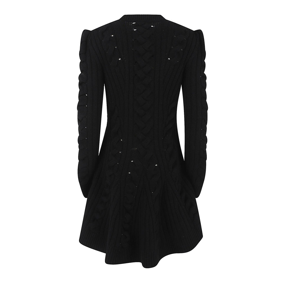 Abito in lana nero 848815 Q1BE11000 ALEXANDER MCQUEEN