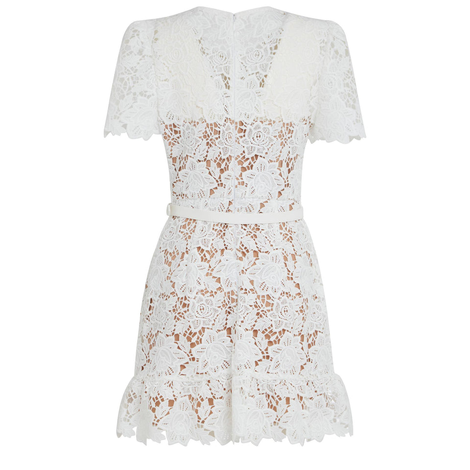 Abito in tessuto bianco