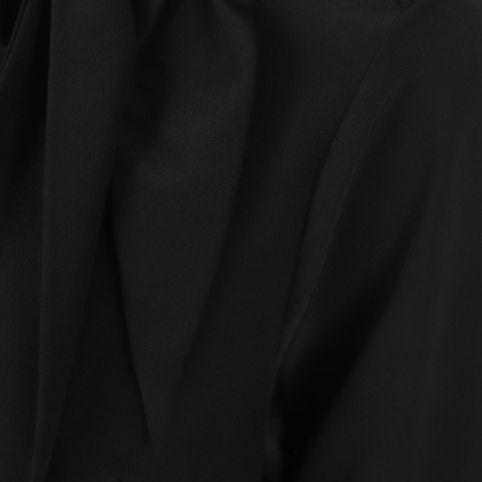 Camicia in seta nera D472K311 VKX95708 ERMANNO SCERVINO