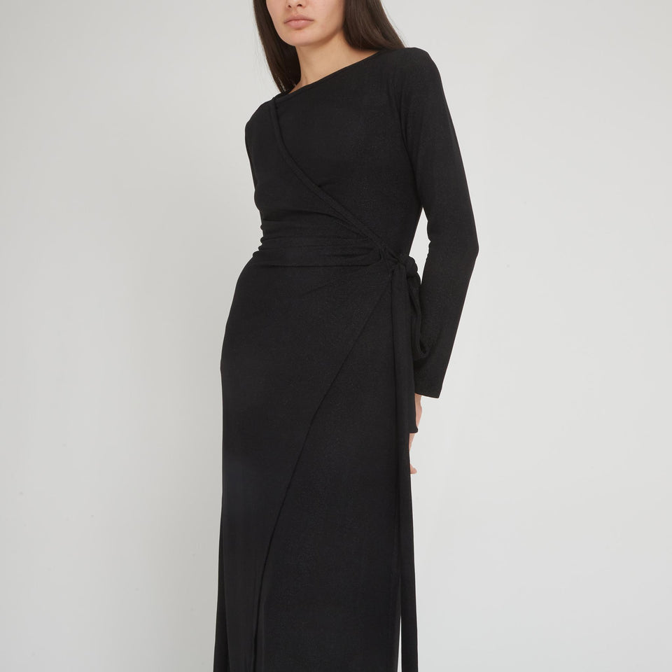 Abito "Simona" in jersey nero