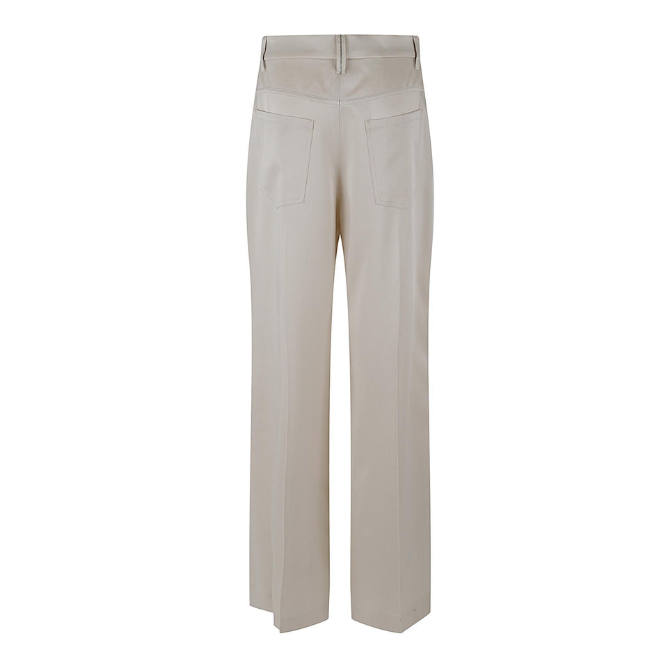 Pantalone sartoriale in tessuto beige M0H38P8724 C9597 BRUNELLO CUCINELLI