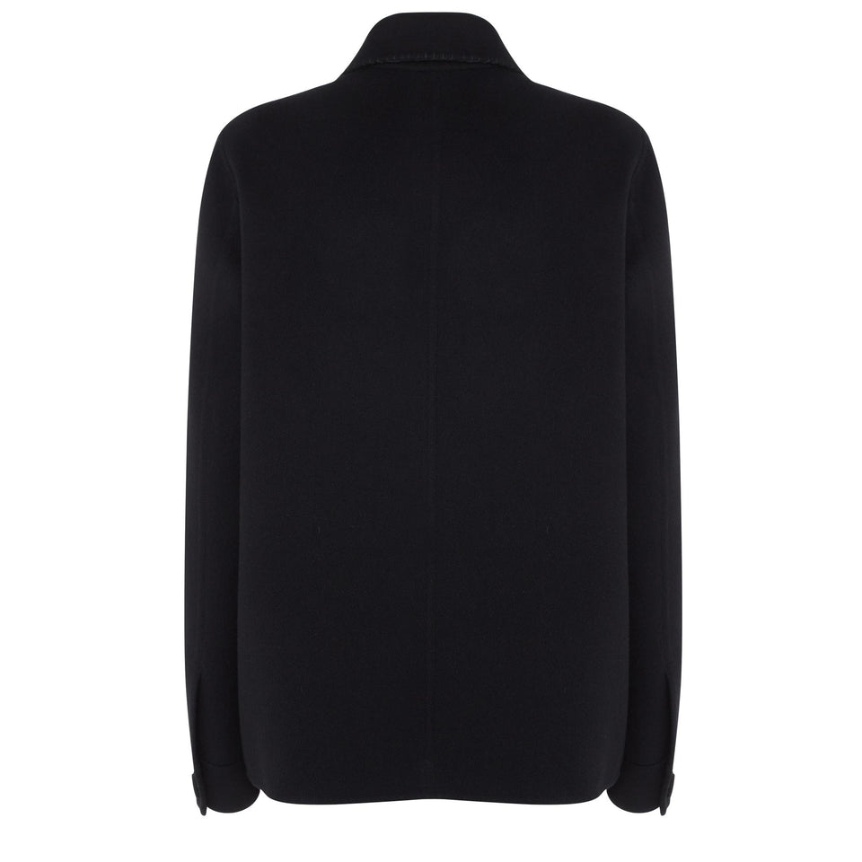 Chore jacket "Ulu" in cashmere nera