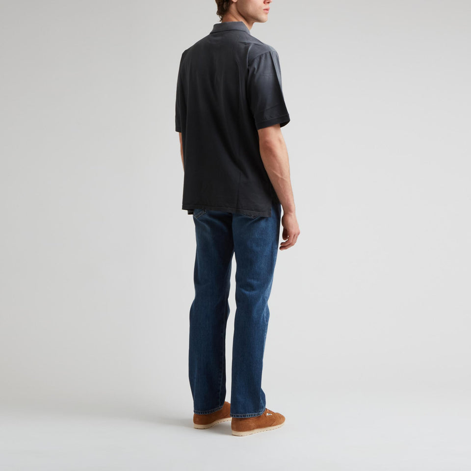 Polo in cotone grigia