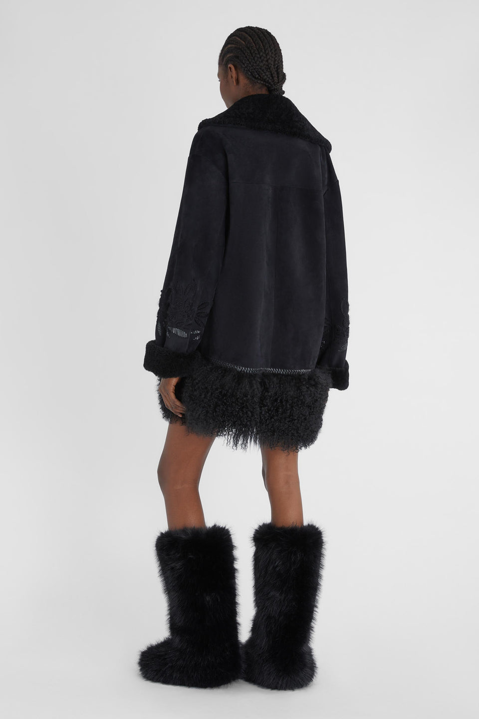 Black Shearling Sheepskin