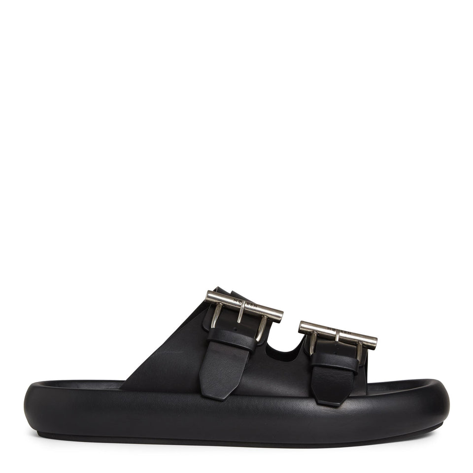 Sandali in pelle neri 809960 WIACT1064 ALEXANDER MCQUEEN