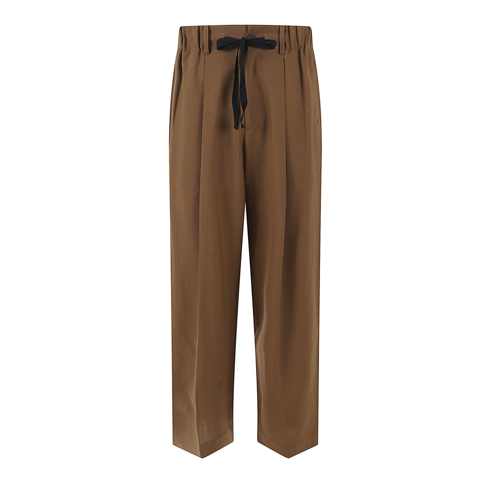 Pantalone in tessuto marrone NOAM SNM-1186TOBACCO STUDIO NICHOLSON