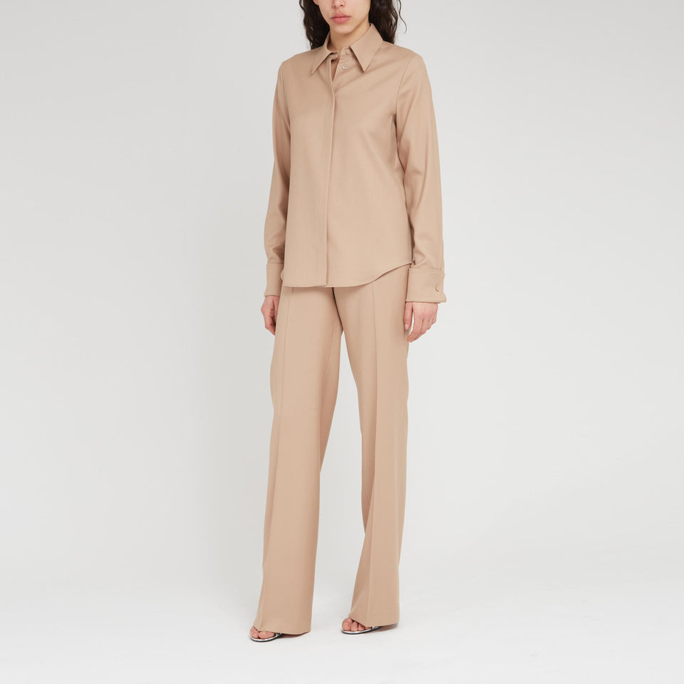 Camicia "Etlin" in lana cammello