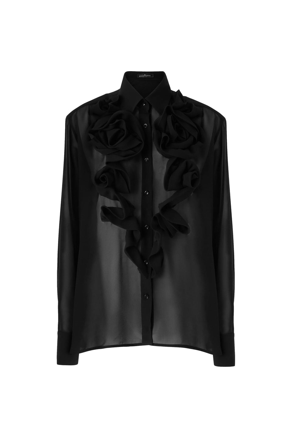 Camicia in seta nera - GIO MORETTI