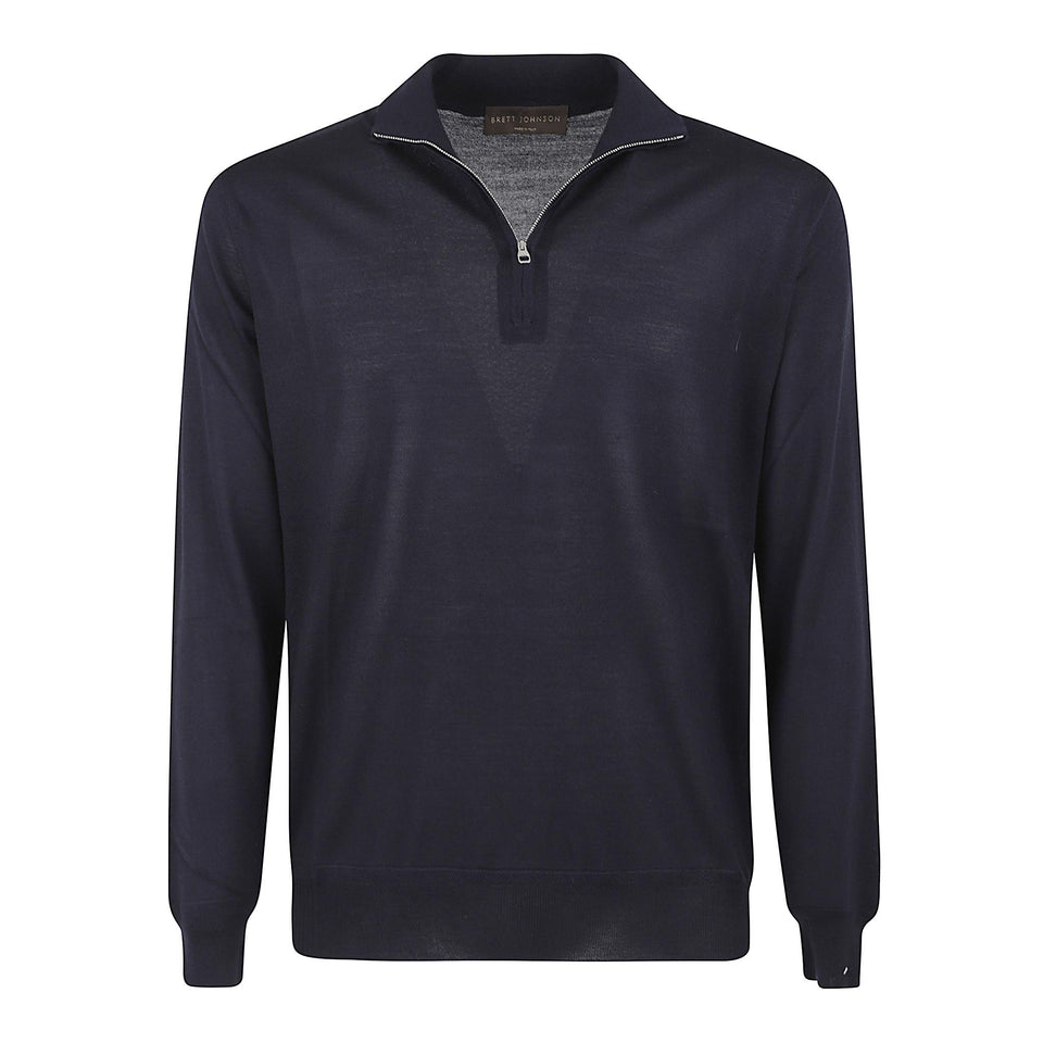 Maglia in cashmere navy FW25K71LPRO 9905 BRETT JOHNSON