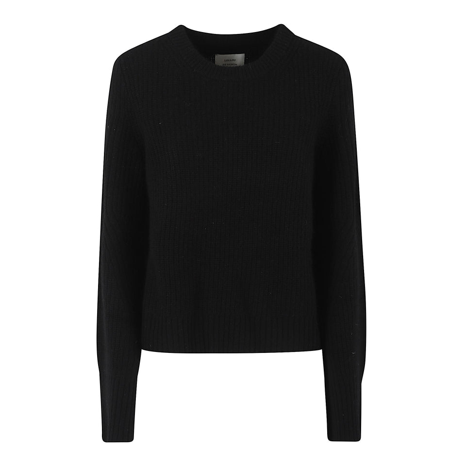 Maglia "Alfie" in cashmere nera ALFIE BLACK LOULOU STUDIO