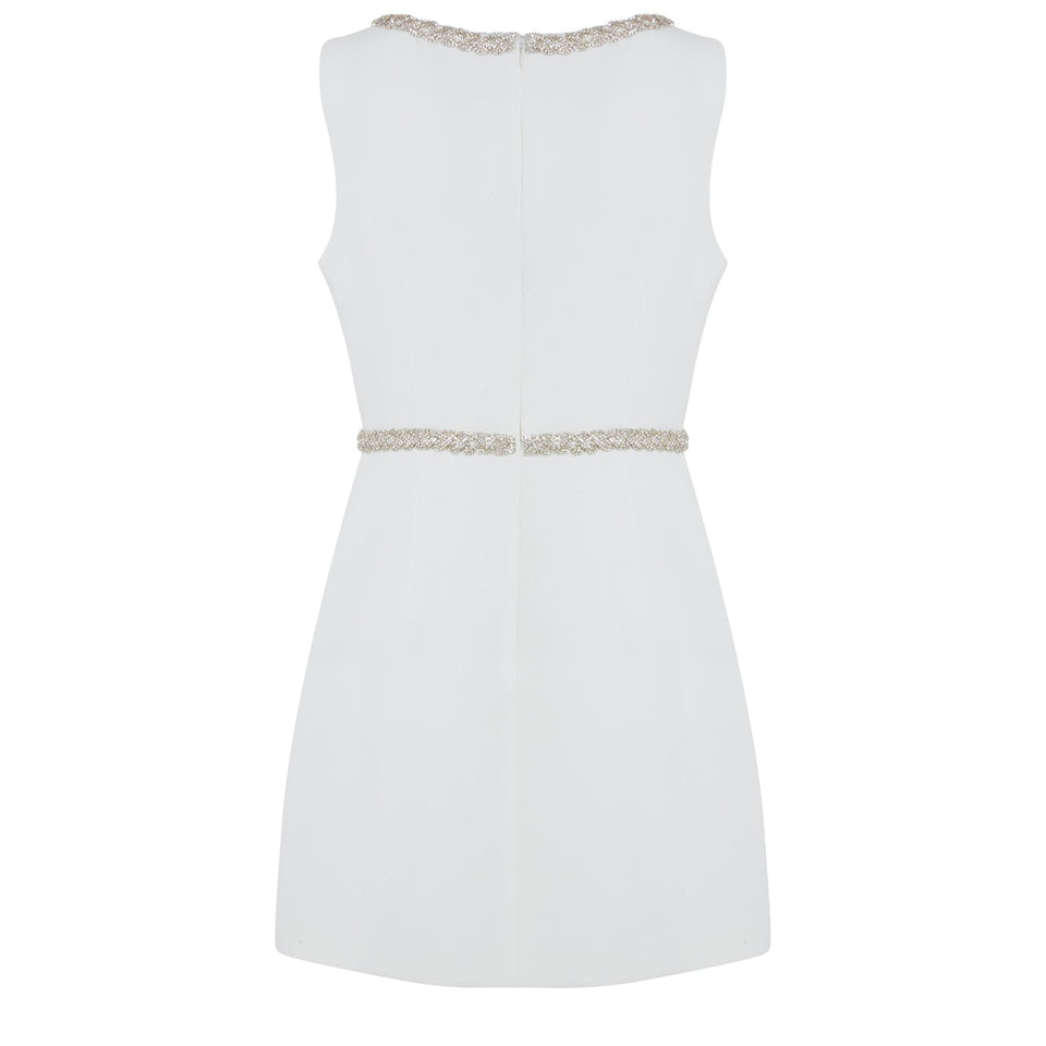 Abito in tessuto bianco