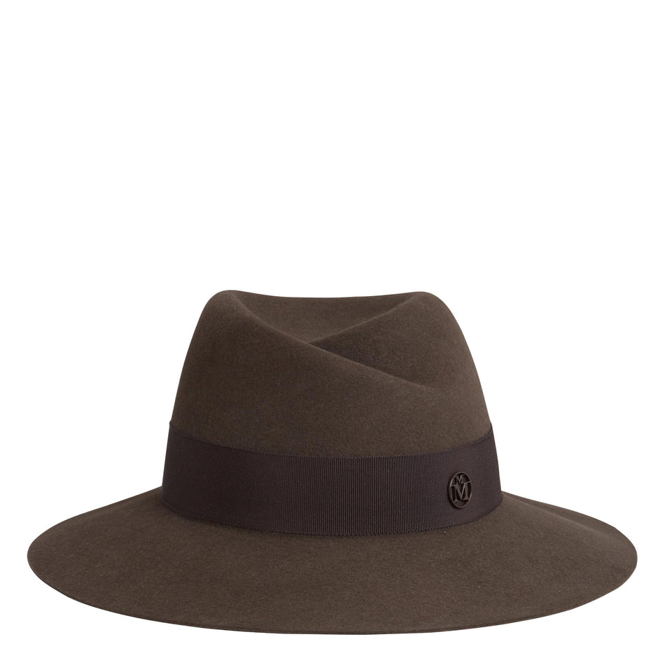 ''Virginie'' hat in brown wool