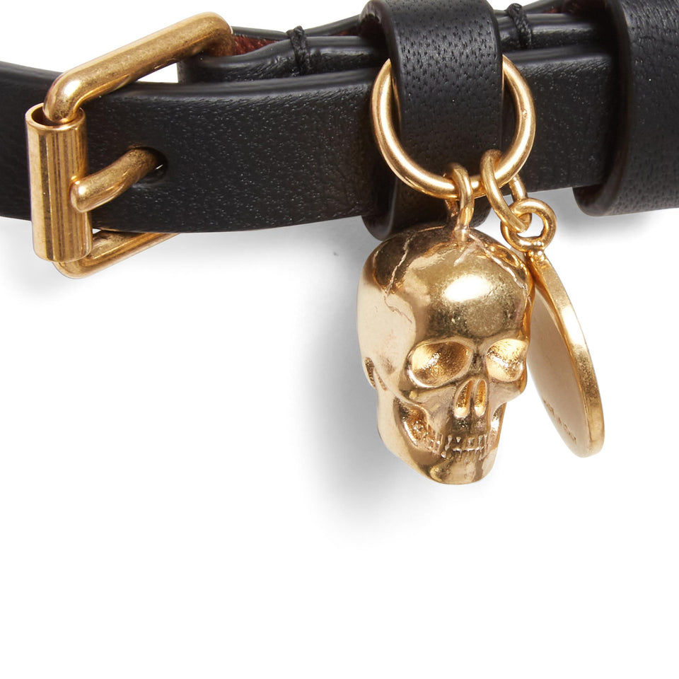 Bracciale in cuoio nero