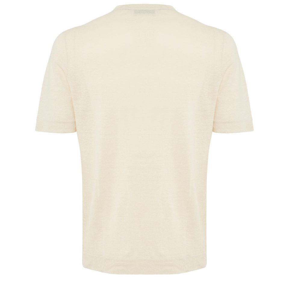 Maglia in cashmere beige