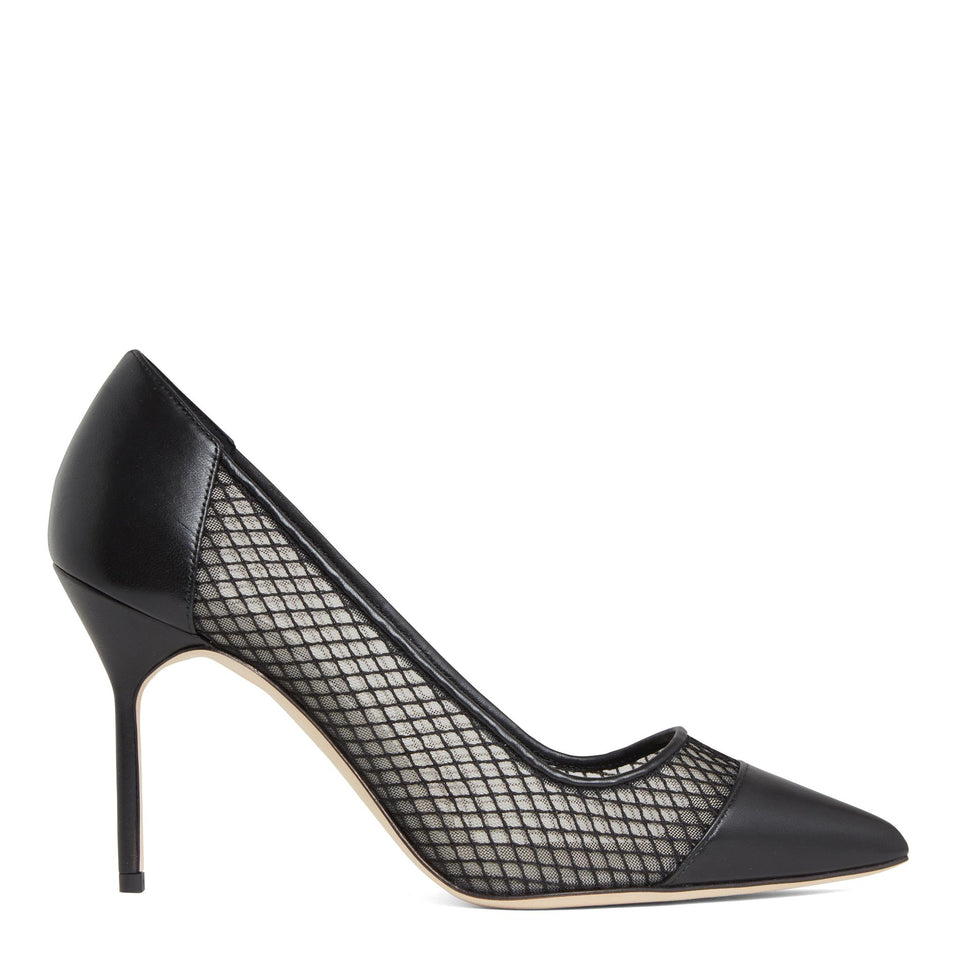 Decolletè "Capcour" 90 in pelle nero 424-1987 0001 MANOLO BLAHNIK