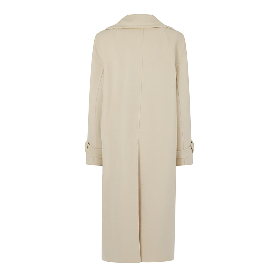 Cappotto in cashmere beige D476D722 NKW30815 ERMANNO SCERVINO