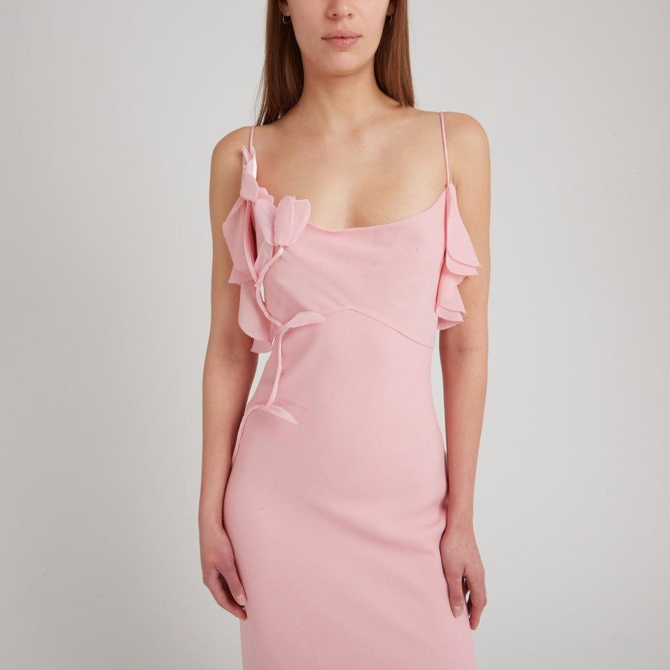 Pink fabric dress