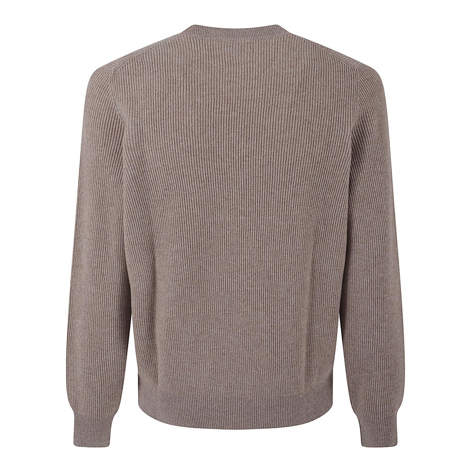 Maglia in cashmere beige M2229510 CSJ89 BRUNELLO CUCINELLI