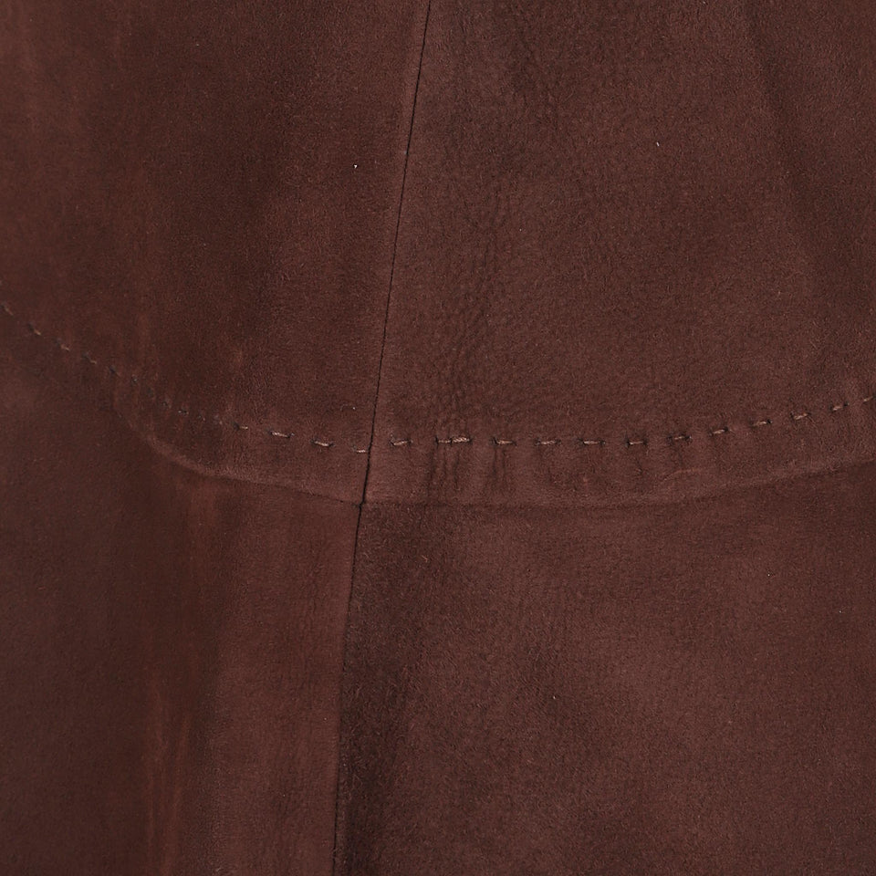 Gonna in suede marrone CC508H19304 C201 ALICE & OLIVIA