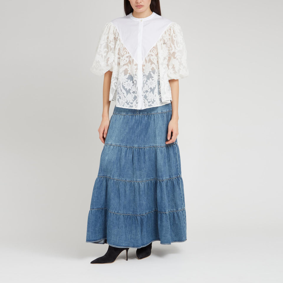 Camicia in tessuto bianca