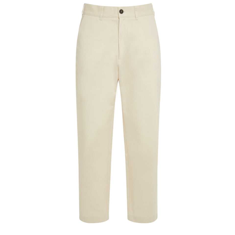 Pantalone "Bill" in cotone bianco