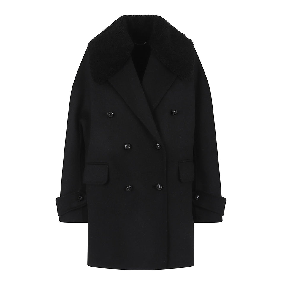 Cappotto in cashmere nero D476D702 SHNKW95708 ERMANNO SCERVINO
