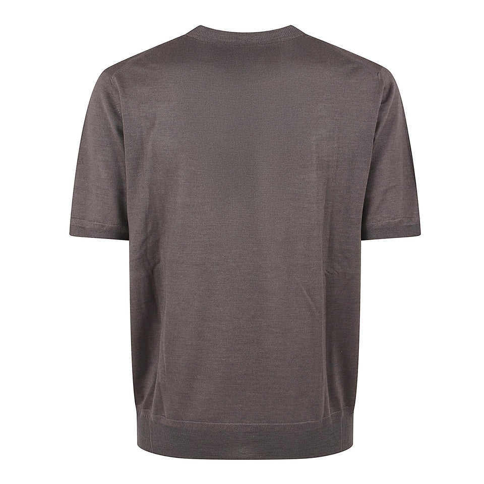 T-shirt in cashmere marrone FW25K72LPRO 54247 BRETT JOHNSON