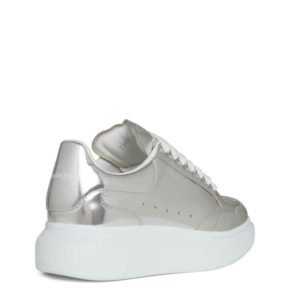 Sneakers ''Larry'' in pelle argento 758982 WIFX08100 ALEXANDER MCQUEEN