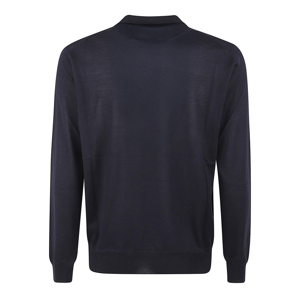 Maglia in cashmere navy FW25K71LPRO 9905 BRETT JOHNSON