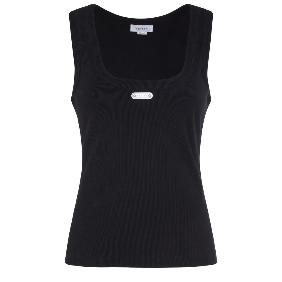 Canotta in cotone nera