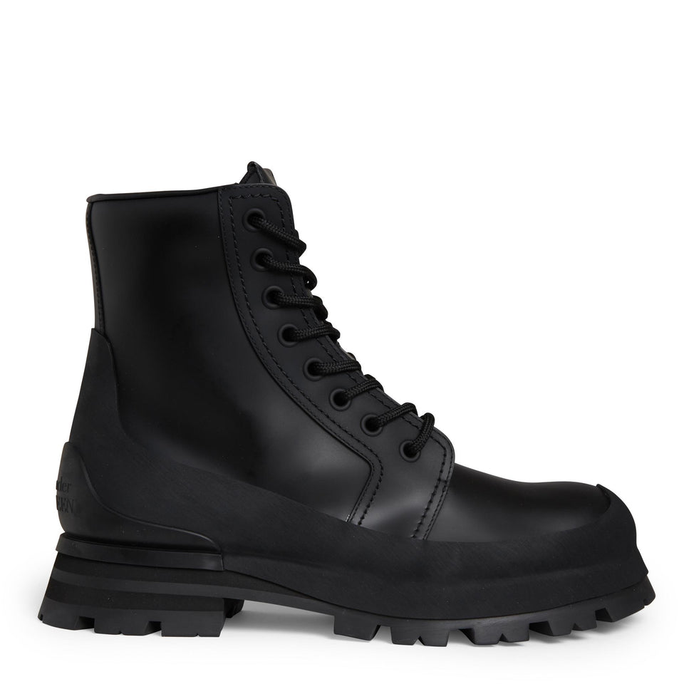 Stivaletto ''Wander'' in pelle nero 777808 WIEQ11000 ALEXANDER MCQUEEN