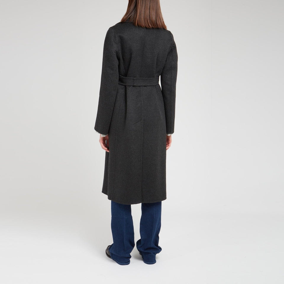 Gray cashmere coat