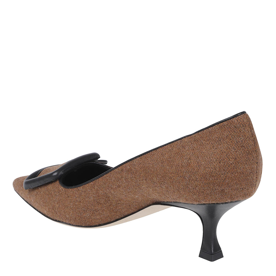 Decolletè "Maysale" 50 in tessuto multicolor 325-3116 BLCK MANOLO BLAHNIK