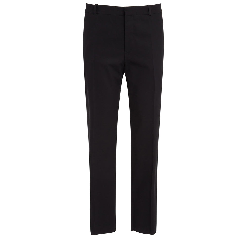 Pantalone sartoriale in lana nero
