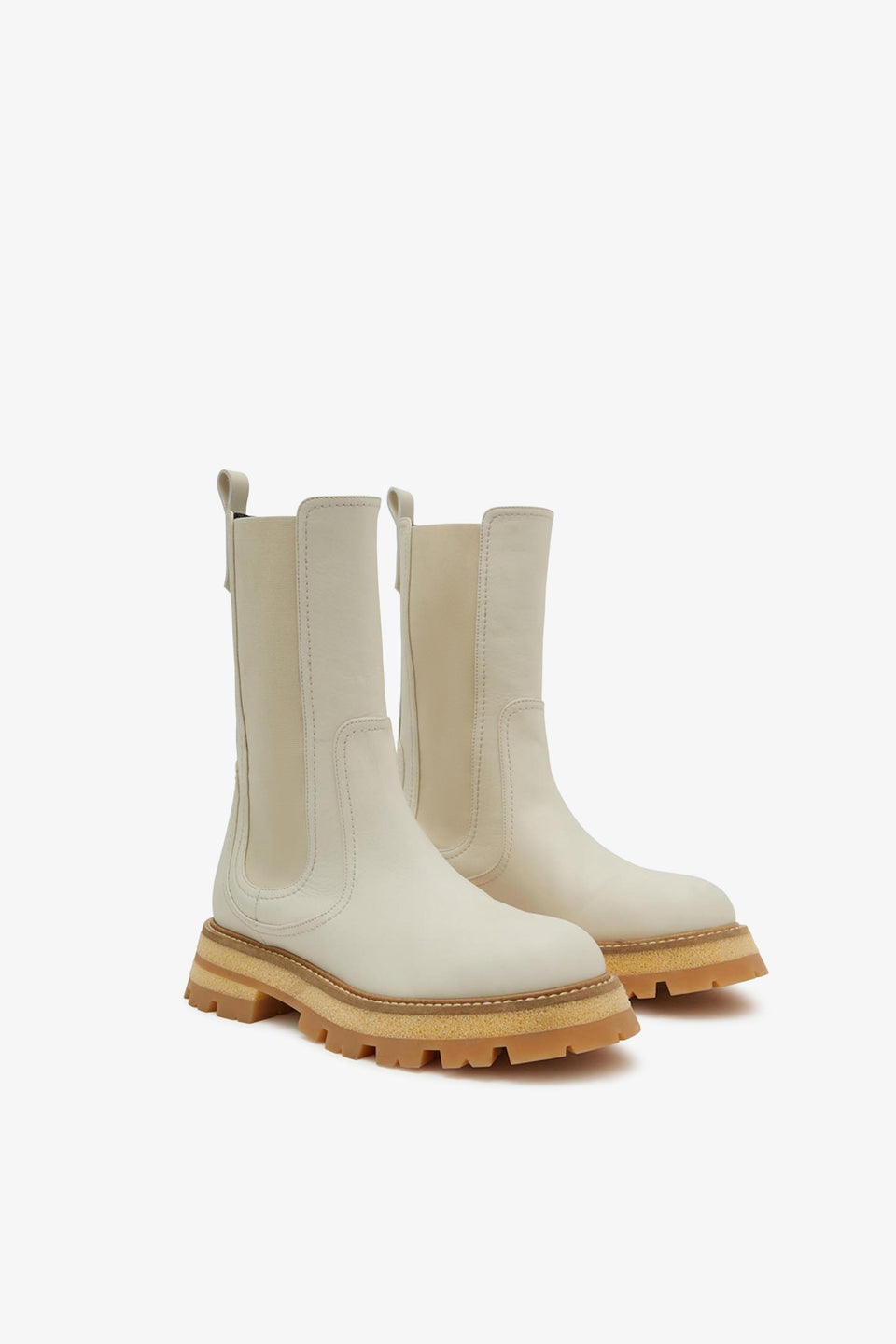 Stivaletto in pelle bianco D418Z800 SYI14800 ERMANNO SCERVINO