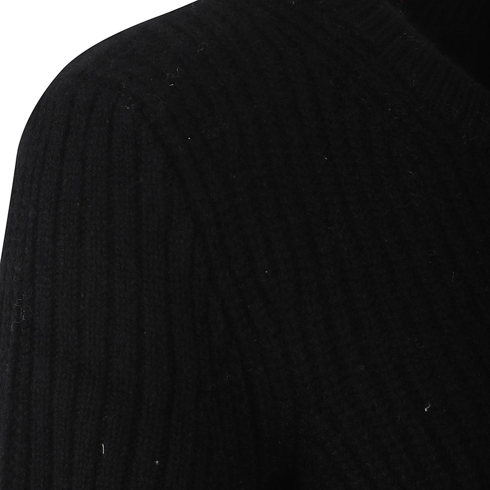 Maglia "Alfie" in cashmere nera ALFIE BLACK LOULOU STUDIO