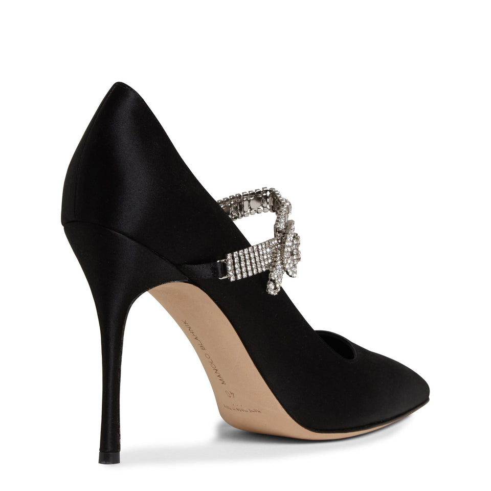 Decolletè "Hamedi" 105 in satin nera 424-1926 0003 MANOLO BLAHNIK