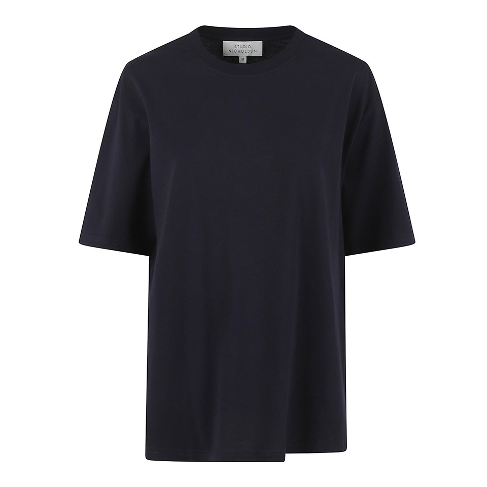 T-shirt in cotone blu BRIC SNM-1326DNAVY STUDIO NICHOLSON