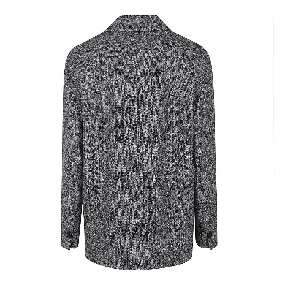 Giacca in lana grigia D476I304 VBQT4703 ERMANNO SCERVINO