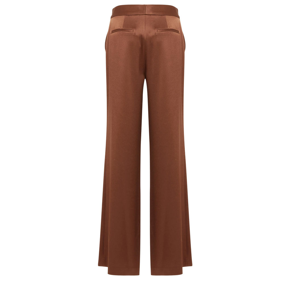 Brown fabric trousers